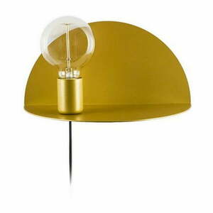 Kinkiet z półką w kolorze złota Homemania Decor Shelfie, dł. 15 cm obraz