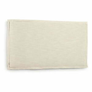 Biały tapicerowany zagłówek 206x106 cm Tanit – Kave Home obraz