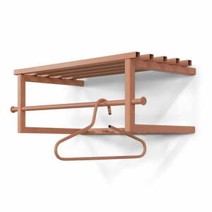 Łososiowy metalowy wieszak ścienny z półką Marco – Spinder Design obraz