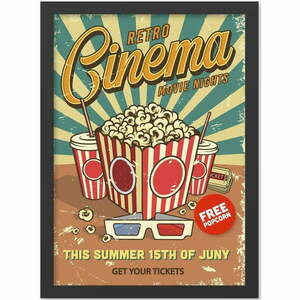 Obraz 40x55 cm Retro Cinema – Wallity obraz