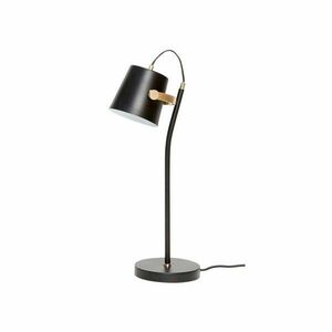 Czarna lampa stołowa Hübsch Gorel obraz