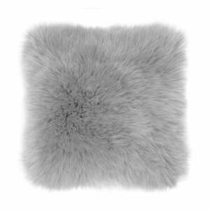 Szara poduszka Tiseco Home Studio Sheepskin, 45x45 cm obraz
