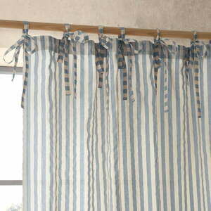 Niebieska firanka 140x229 cm Zanzibar Stripe – Pineapple Elephant obraz