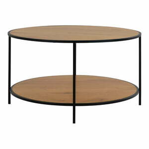 Okrągły stolik z blatem w dekorze dębu ø 80 cm Vita – House Nordic obraz