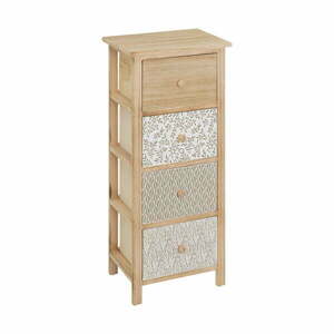 Wysoka komoda z litego drewna paulowni 34x78 cm – Casa Selección obraz