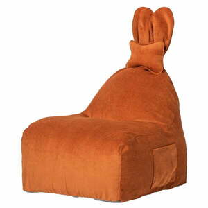Pomarańczowy dziecięcy worek do siedzenia Funny Bunny – The Brooklyn Kids obraz