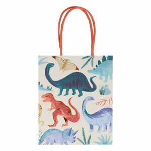 Torebki prezentowe zestaw 8 szt. 13x8 cm Dinosaur Kingdom – Meri Meri obraz