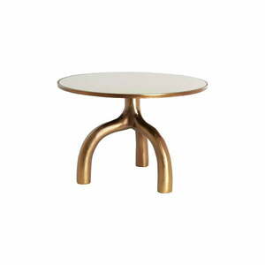 Szklany okrągły stolik w kolorze brązu i beżu ø 65 cm Mello – Light & Living obraz