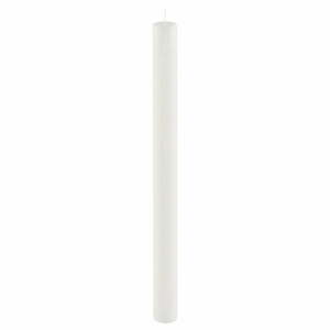 Biała wysoka świeczka Ego Dekor Cylinder Pure, 53 h obraz