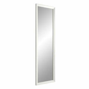 Lustro ścienne w białej ramie w dekorze drewna Styler Paris, 47x147 cm obraz