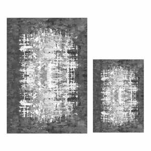 Białe/szare dywaniki łazienkowe zestaw 2 szt. 60x100 cm Modern – Mila Home obraz