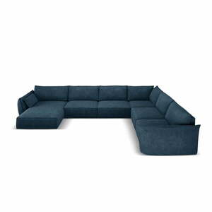 Ciemnoniebieski narożnik (prawostronny) Vanda – Mazzini Sofas obraz