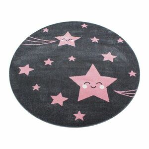 Różowo-szary dywan dziecięcy ø 120 cm Kids – Ayyildiz Carpets obraz