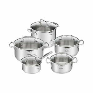 Zestaw garnków ze stali nierdzewnej 10 szt. DUETTO+ G719SA55 – Tefal obraz