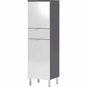 Biało-szara szafka Germania Mauresa, wys. 120 cm obraz