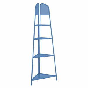 Niebieska metalowa półka narożna na balkon Garden Pleasure MWH, wys. 180 cm obraz