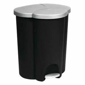 Plastikowy kosz na śmieci segregowane na pedał 17+17+6 l Trio – Curver obraz