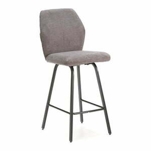 Ciemnoszare hokery zestaw 4 szt. 65 cm Bei – Marckeric obraz