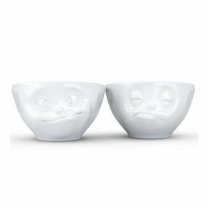 Komplet 2 białych porcelanowych łakomych miseczek 58products, 200 ml obraz