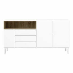 Biała komoda 176x90x49 cm Roomers – Tvilum obraz