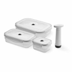 Zestaw 3 pojemników próżniowych na żywność z pompką Compactor Food Saver obraz