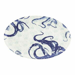 Niebiesko-biały ceramiczny półmisek Villa Altachiara Positano, 40 x 25 cm obraz