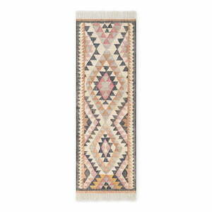 Szary chodnik z juty tkany ręcznie 80x200 cm Roya Parsa – Elle Decoration obraz