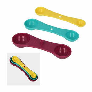Zestaw 3 kolorowych miarek Metaltex Spoons obraz