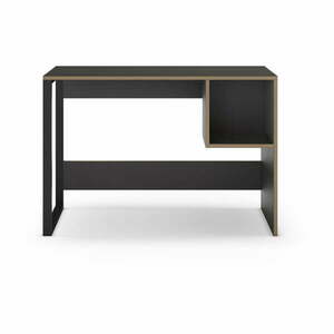 Biurko z czarnym blatem 50x110 cm Lyly – Marckeric obraz