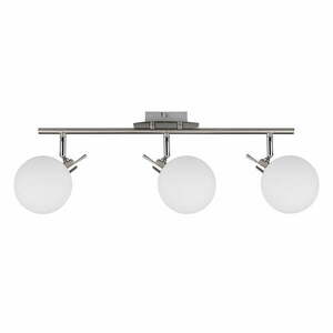 Lampa sufitowa w kolorze srebra ze szklanym kloszem 12x62 cm Ghost – Candellux Lighting obraz