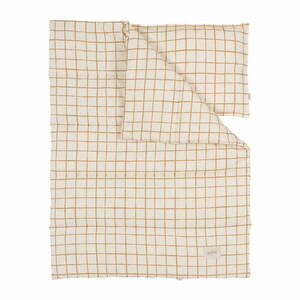 Beżowy zestaw do łóżeczka Camel Check – Malomi Kids obraz