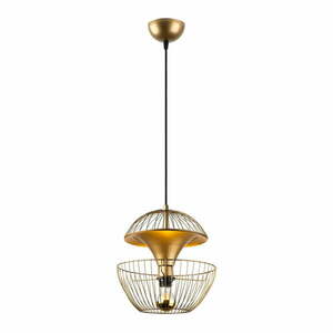 Lampa wisząca w kolorze złota z metalowym kloszem ø 30 cm Telmander – Opviq lights obraz