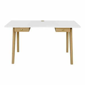 Biurko w dekorze dębu 70x140 cm Nice – Woodman obraz