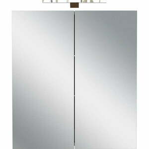 Kremowa wisząca szafka łazienkowa z lustrem 60x71 cm Arcena – Germania obraz