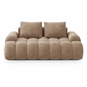 Jasnobrązowa aksamitna sofa 175 cm Linz – Cosmopolitan Design obraz