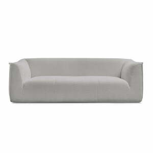 Jasnoszara sofa z materiału bouclé 242 cm Giorgia – Bobochic Paris obraz