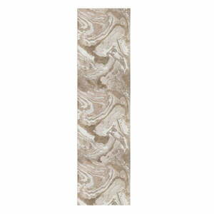 Beżowy chodnik 80x300 cm Marbled – Flair Rugs obraz