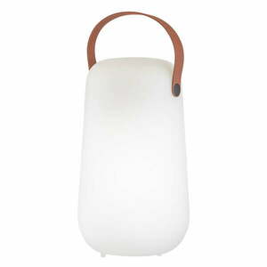 Biało-brązowa lampa stołowa LED (wysokość 26 cm) Collgar – Fischer & Honsel obraz