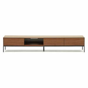 Szafka pod TV w dekorze orzecha 195x35 cm Vedrana – Kave Home obraz