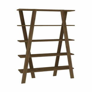 Brązowy regał w dekorze orzecha 120x150 cm Conde – Kalune Design obraz