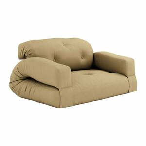 Żółta rozkładana sofa 140 cm Hippo – Karup Design obraz