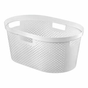 Biały kosz na pranie Curver Infinity, 40 l obraz