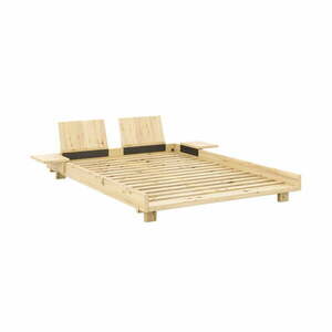 Łóżko dwuosobowe z litego drewna sosnowego ze stelażem 140x200 cm Social Bed – Karup Design obraz