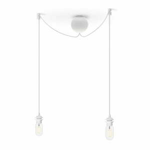 Biały podwójny kabel wiszący do lamp UMAGE Cannonball obraz