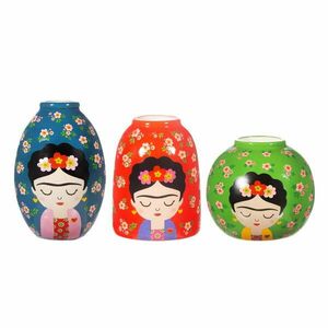 Ceramiczne wazony zestaw 3 szt. (wysokość 8 cm) Floral Frida – Sass & Belle obraz