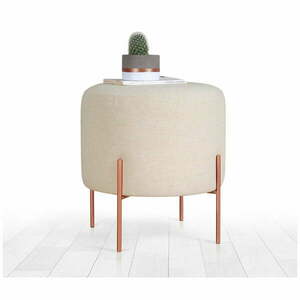 Kremowy puf Copper – Artie obraz
