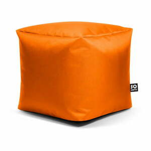 Pomarańczowy dziecięcy worek do siedzenia z imitacji skóry Cube M – So Soft? obraz