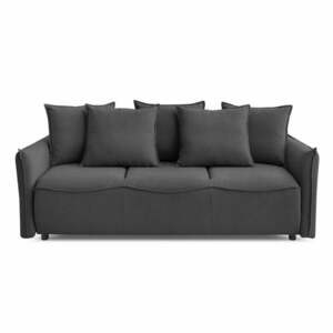 Ciemnoszara rozkładana sofa 226 cm Leon – Bobochic Paris obraz