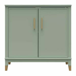 Zielona szafka 86x85x41 cm Westerleigh – CosmoLiving by Cosmopolitan obraz