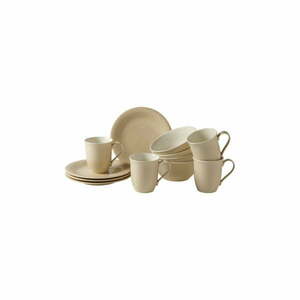 12-częściowy zestaw beżowych porcelanowych naczyń Villeroy & Boch Like Color Loop obraz